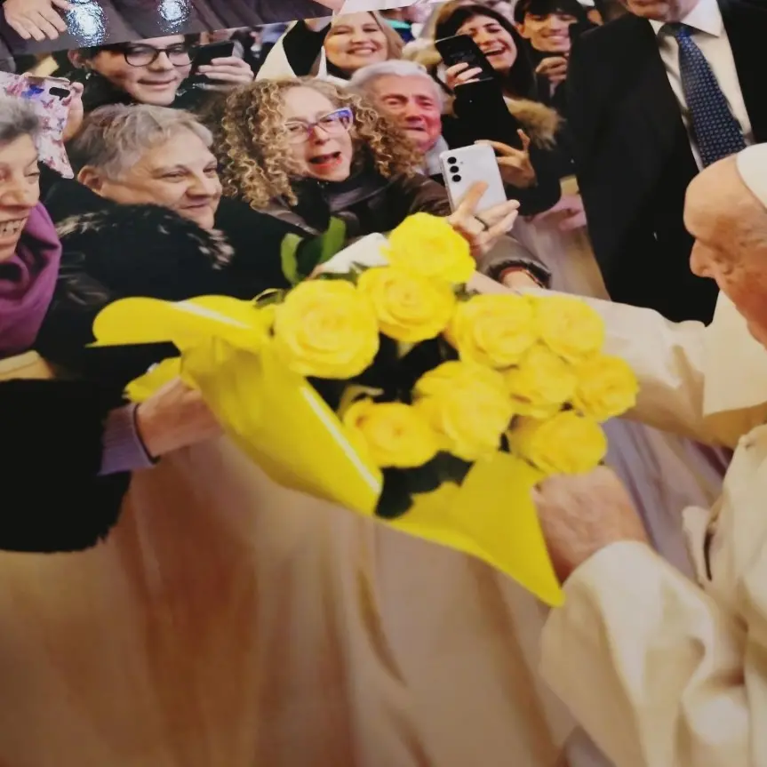 Carmela Vittoria Mancuso, la calabrese dei fiori gialli che ha commosso il Papa