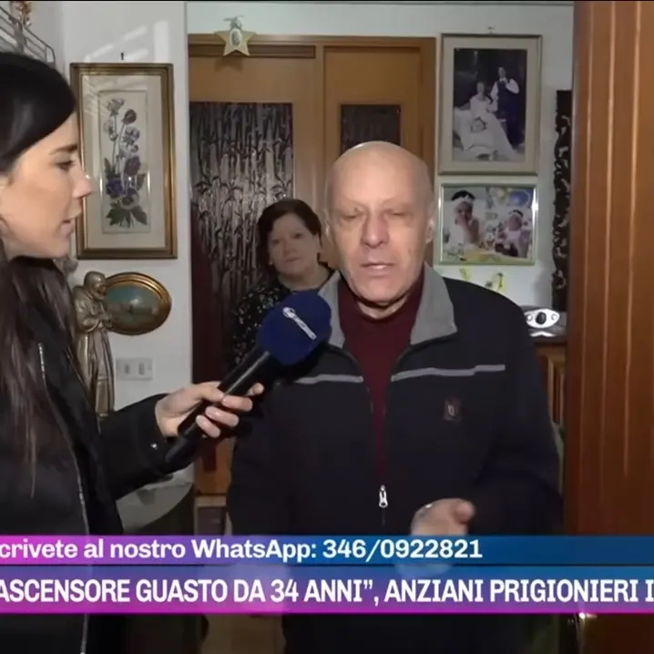 Segregati in casa a Rende per un ascensore bloccato, il caso su Canale 5
