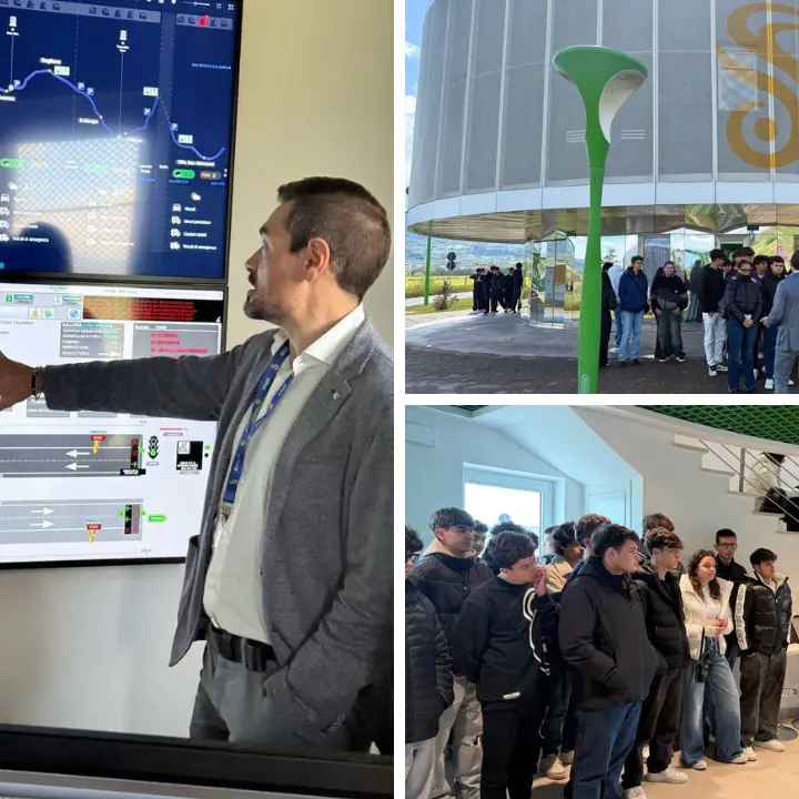 Acri, studenti dell’Istituto Julia-Falcone in visita alla \"Green Island\" Anas sull'A2