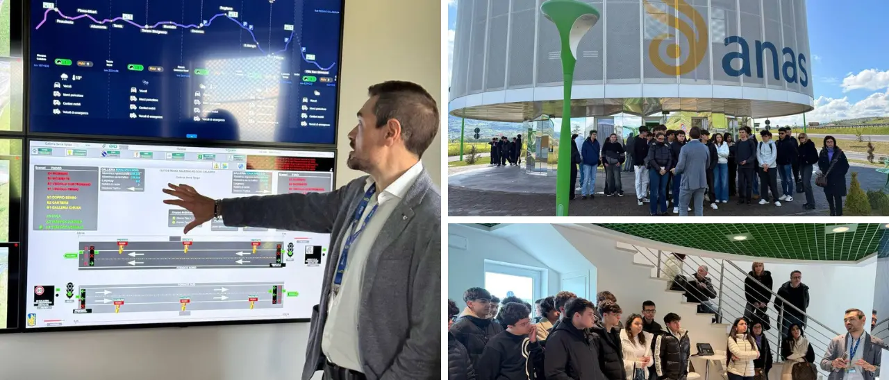 Acri, studenti dell’Istituto Julia-Falcone in visita alla \"Green Island\" Anas sull'A2