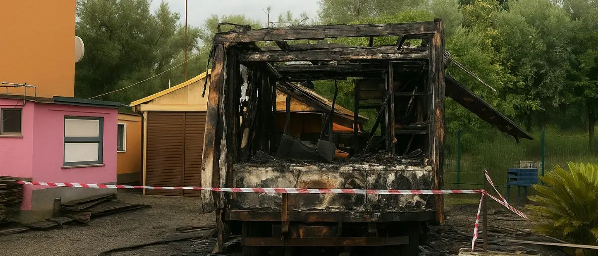 Corigliano Rossano, incendiato il camion di un venditore ambulante