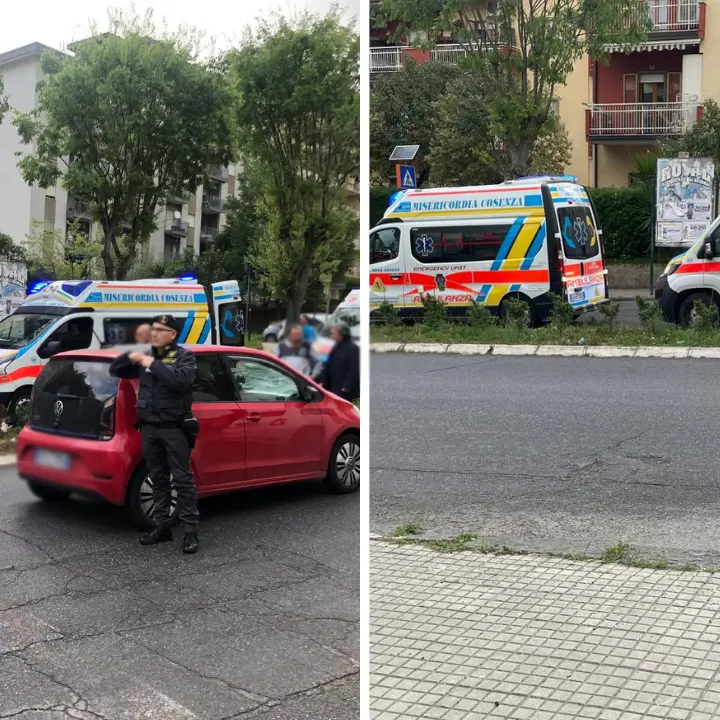 Cosenza, coppia di anziani attraversa la strada per andare a messa e viene investita da un'auto