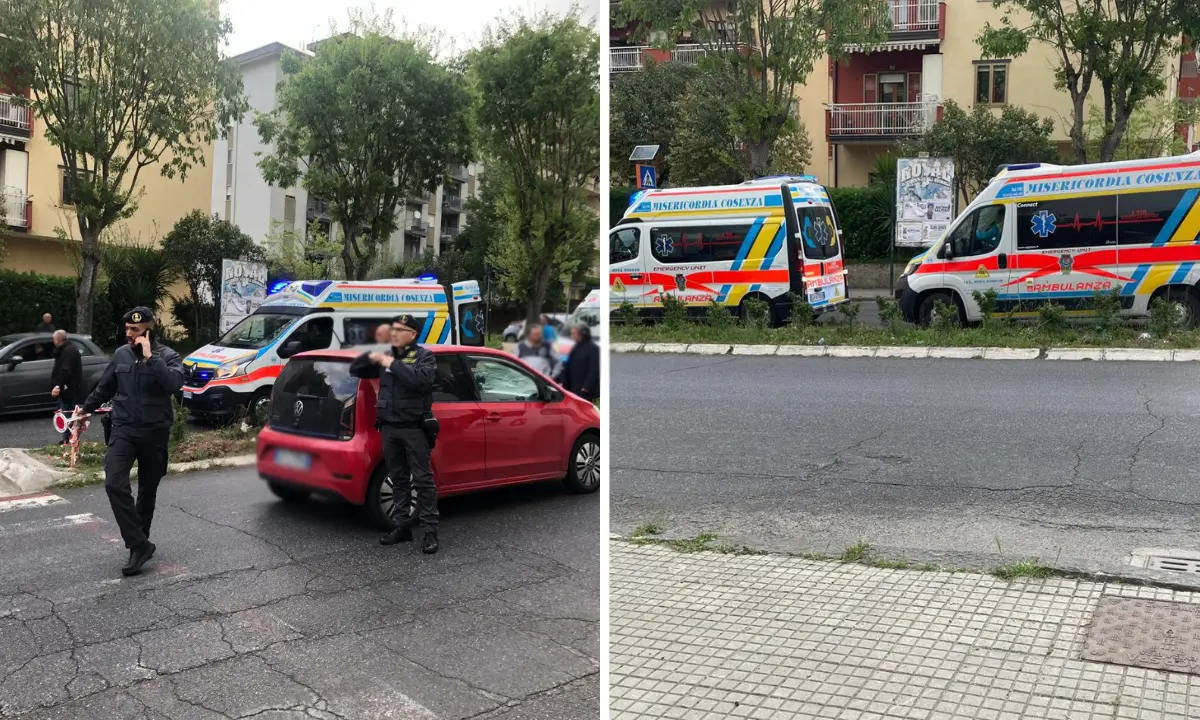 Cosenza, coppia di anziani attraversa la strada per andare a messa e viene investita da un'auto