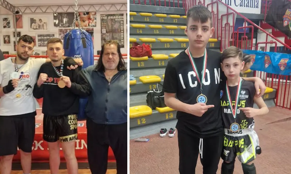 La Kickboxing Cosenza brilla al PalaCatania con quattro atleti sul podio