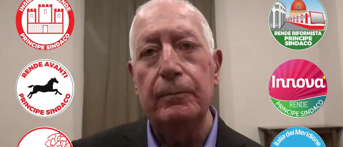 Elezioni Rende, tutte le liste di Sandro Principe e i nomi dei candidati consiglieri