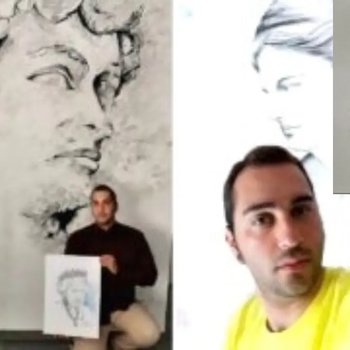 Kevin Serafini ricorda Papa Francesco con l'opera \"Il Cammino\"