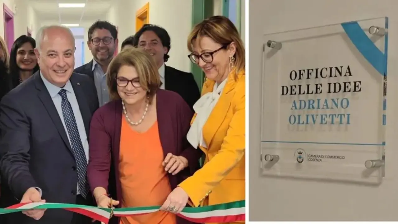 Cosenza, la Camera di Commercio inaugura l'Officina delle Idee Adriano Olivetti