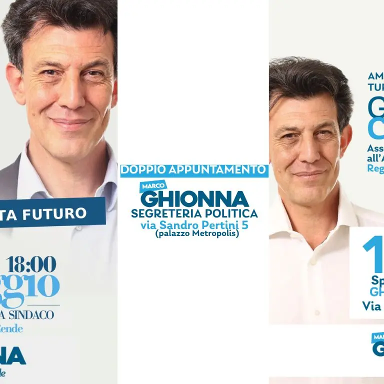 Rende, doppio appuntamento a sostegno di Ghionna sindaco: dibattito con Giovani Calabrese