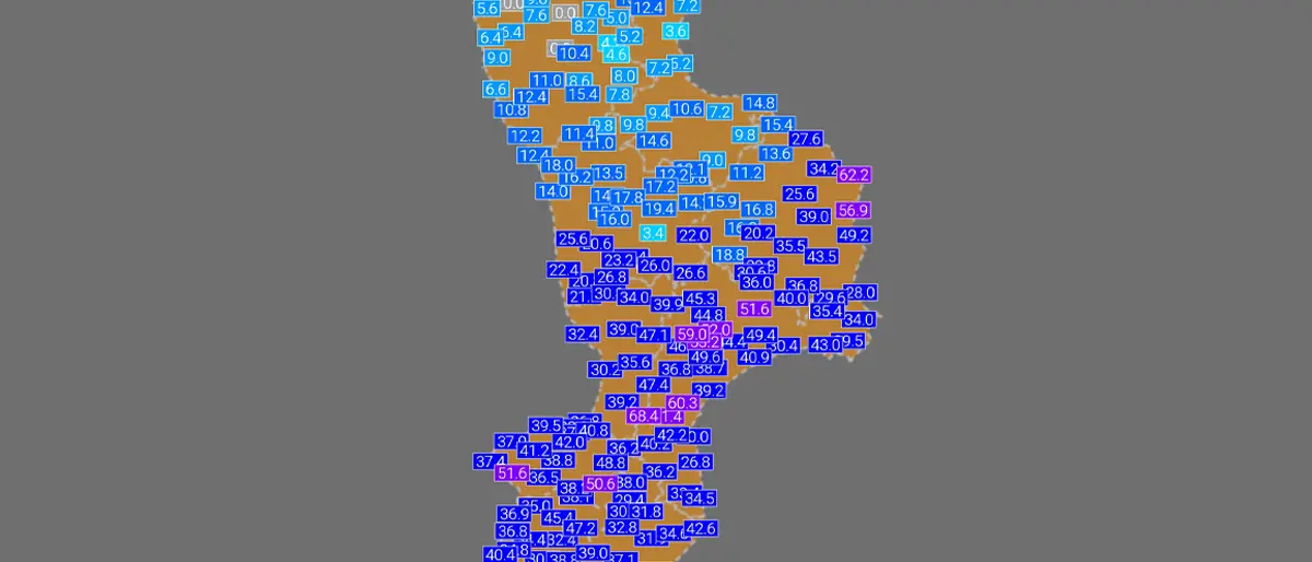 Maltempo, il vortice ciclonico si sposta verso il nord della Calabria. Vige l'allerta arancione