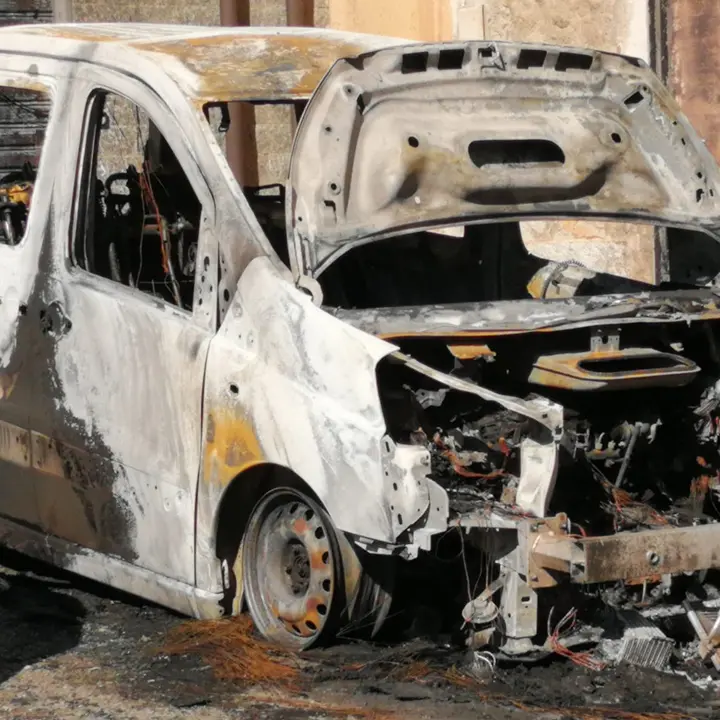 Corigliano Rossano, furgone in fiamme nella notte: danni anche a un'abitazione
