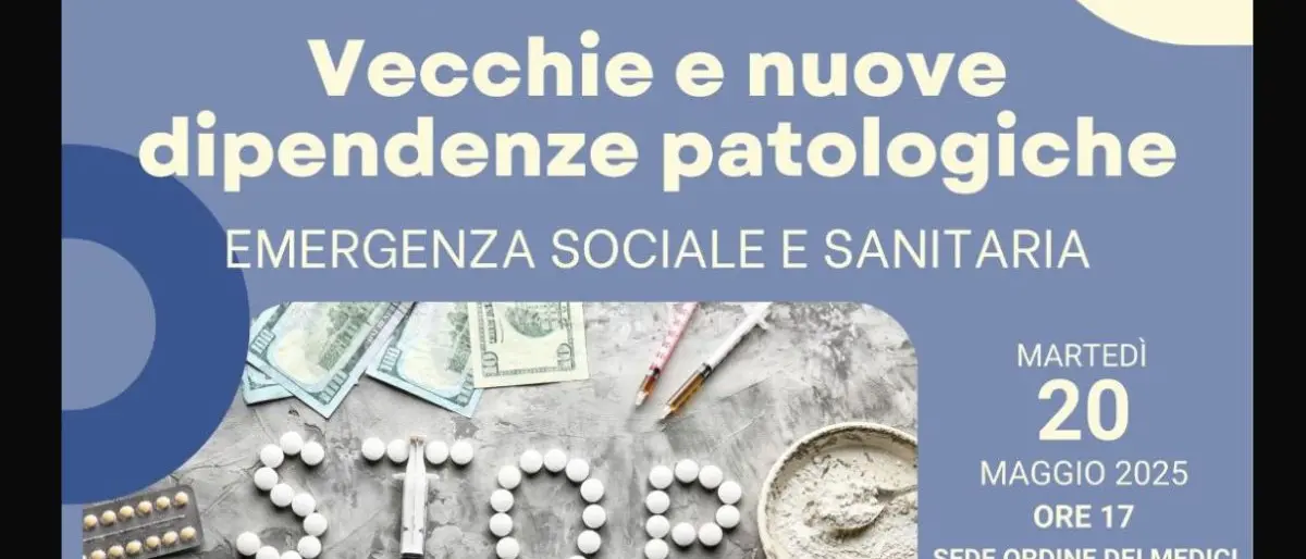 “Vecchie e nuove dipendenze”, a Cosenza un incontro su emergenza sanitaria e impatto sociale