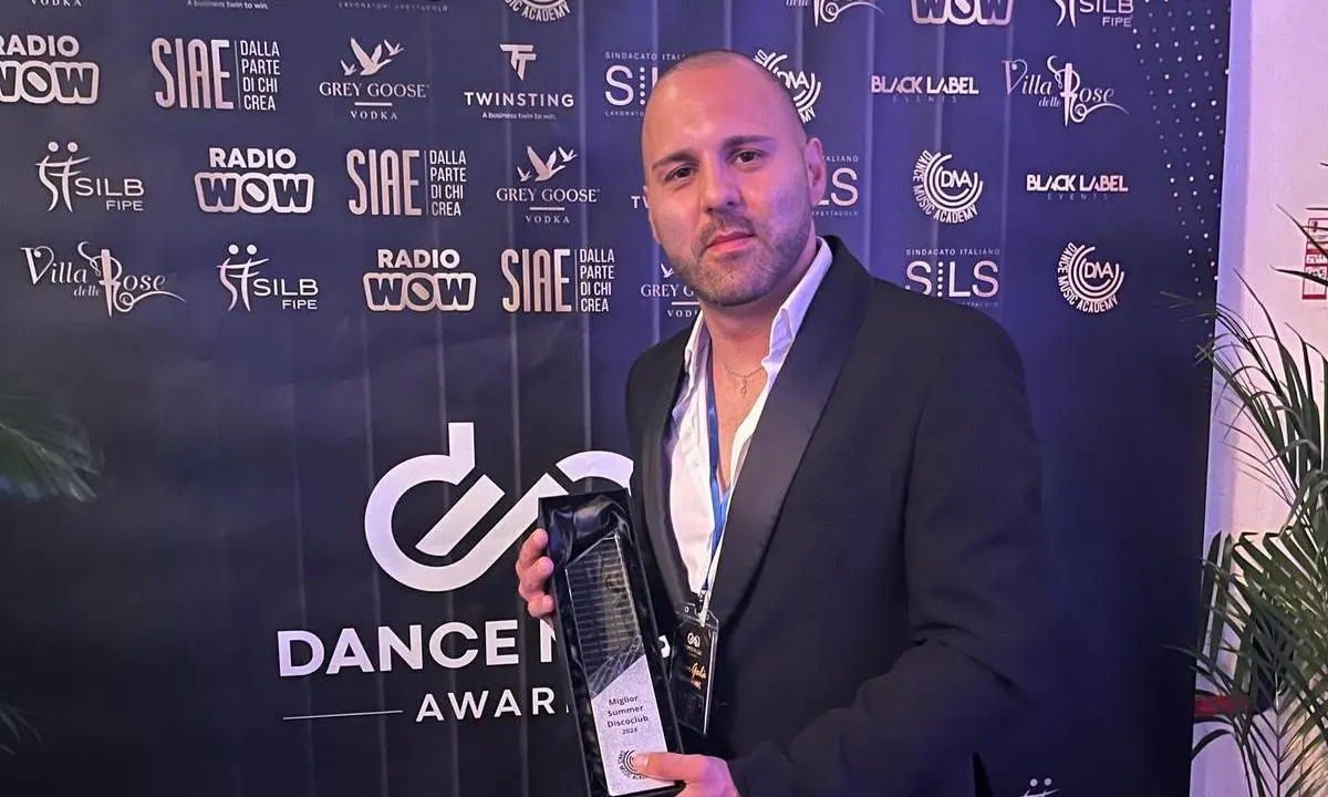 Diego Fuoco conquista il secondo posto ai Dance Music Awards 2025