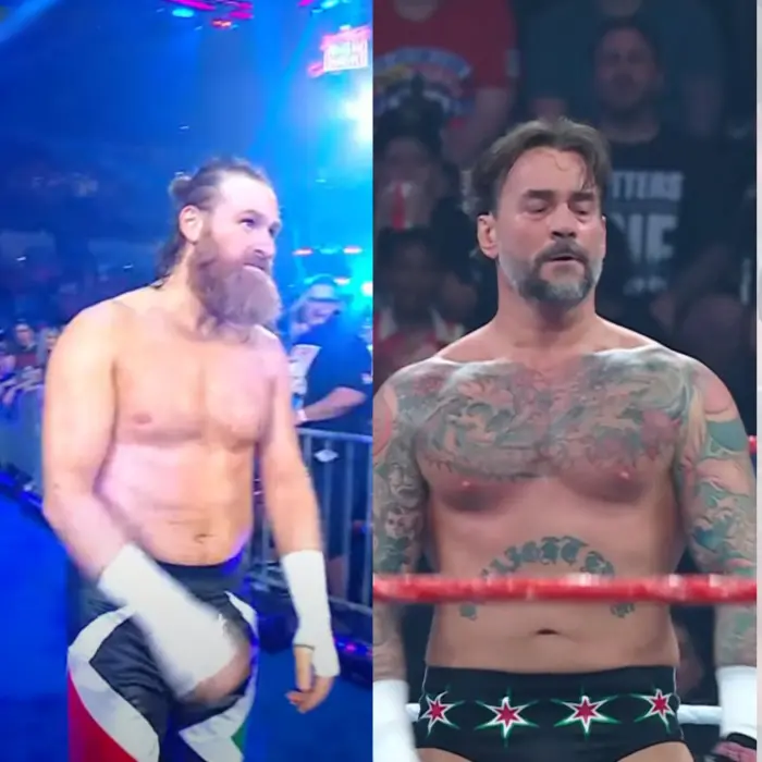 Sami Zayn e CM Punk con i colori della Palestina in WWE