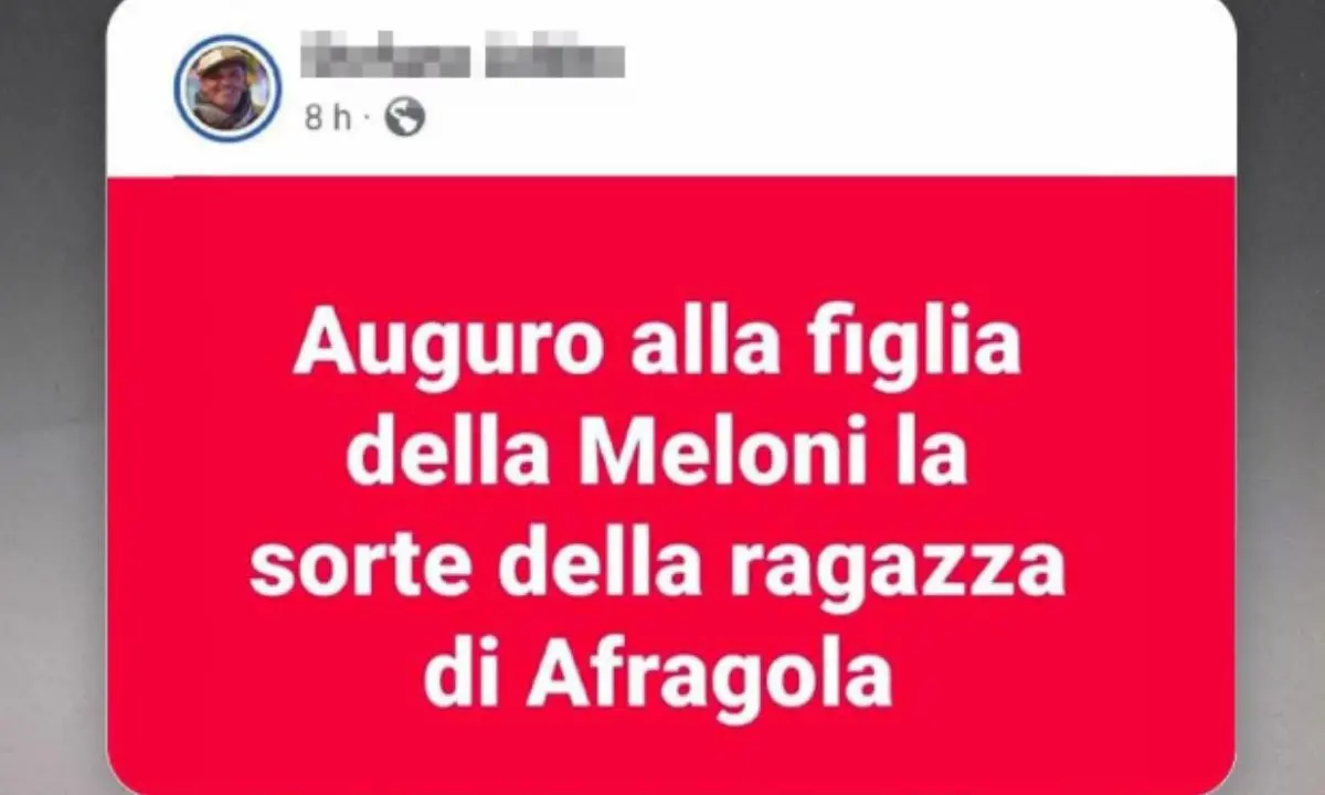 Il professore che aveva augurato la morte alla figlia di Meloni tenta il suicidio: «Chiedo perdono, non volevo ferire»