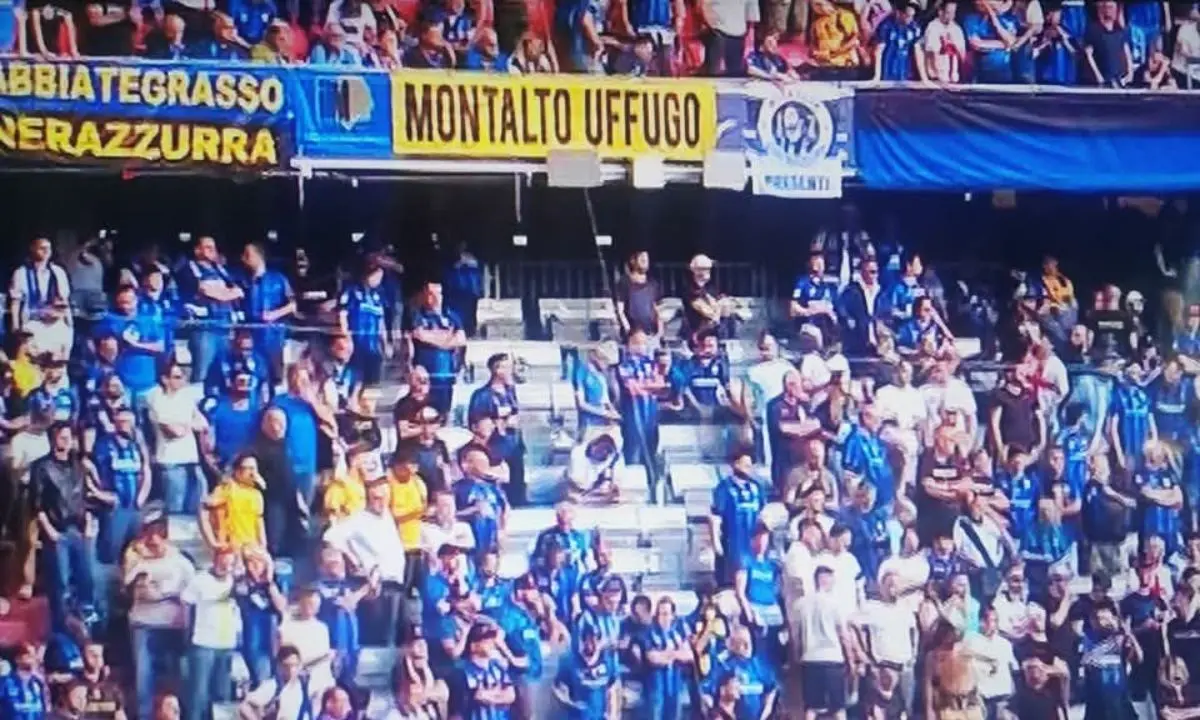 Da Montalto a Monaco, lo striscione nerazzurro che racconta la passione calabrese per l’Inter