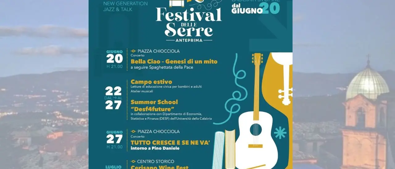 Cerisano, anteprima del Festival delle Serre: ecco il programma