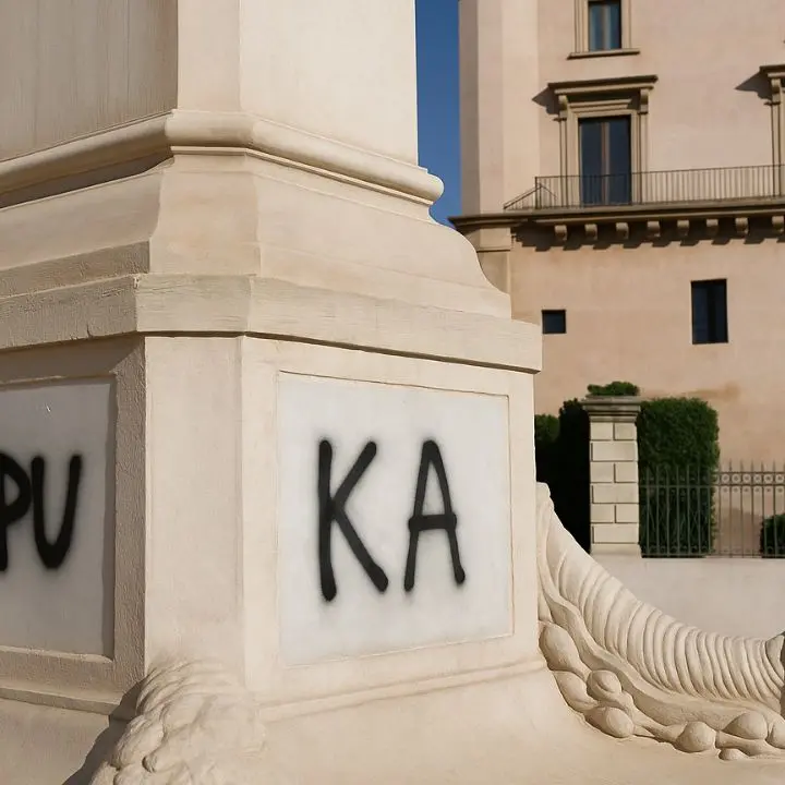 Corigliano Rossano, atto vandalico sul monumento “Guido Compagna”