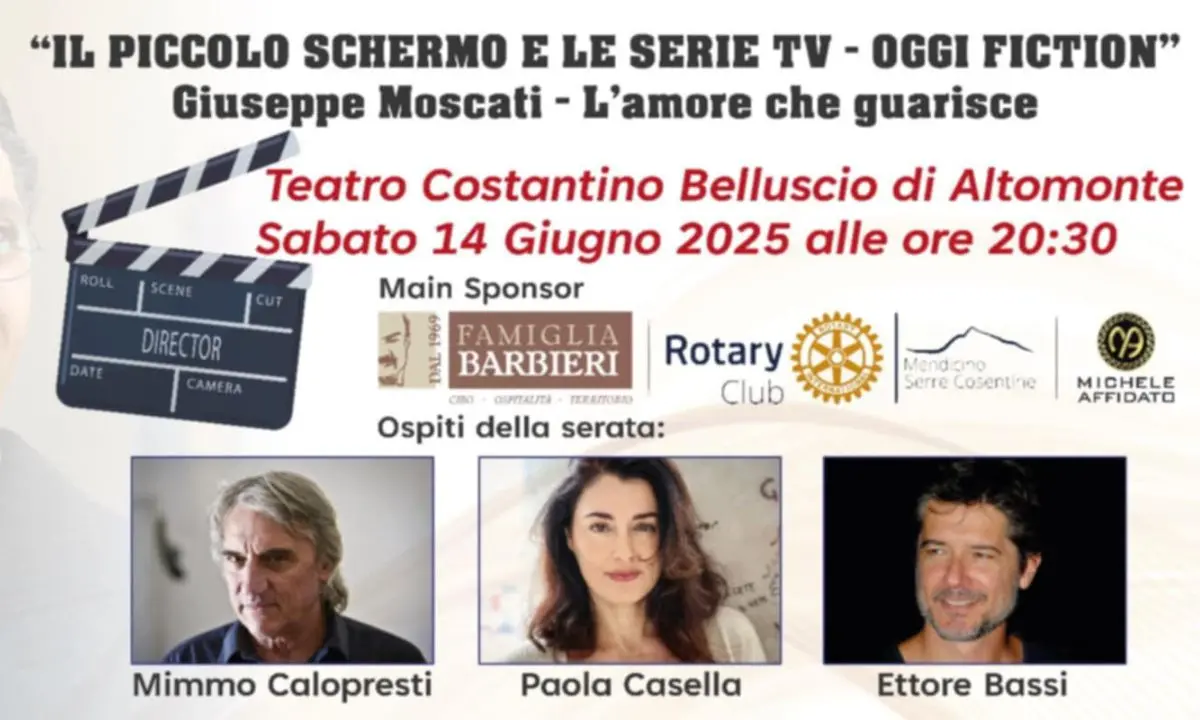 Altomonte celebra la fiction italiana: premi e omaggi a “Giuseppe Moscati – L’amore che guarisce”