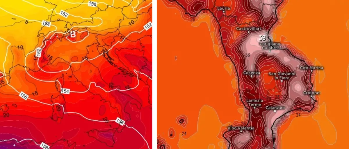 Meteo Cosenza, un’ondata di caldo travolge la provincia. Temperature fino a 40 gradi