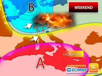 Pioggia al Nord nel weekend 7-8 agosto, poi torna caldo africano