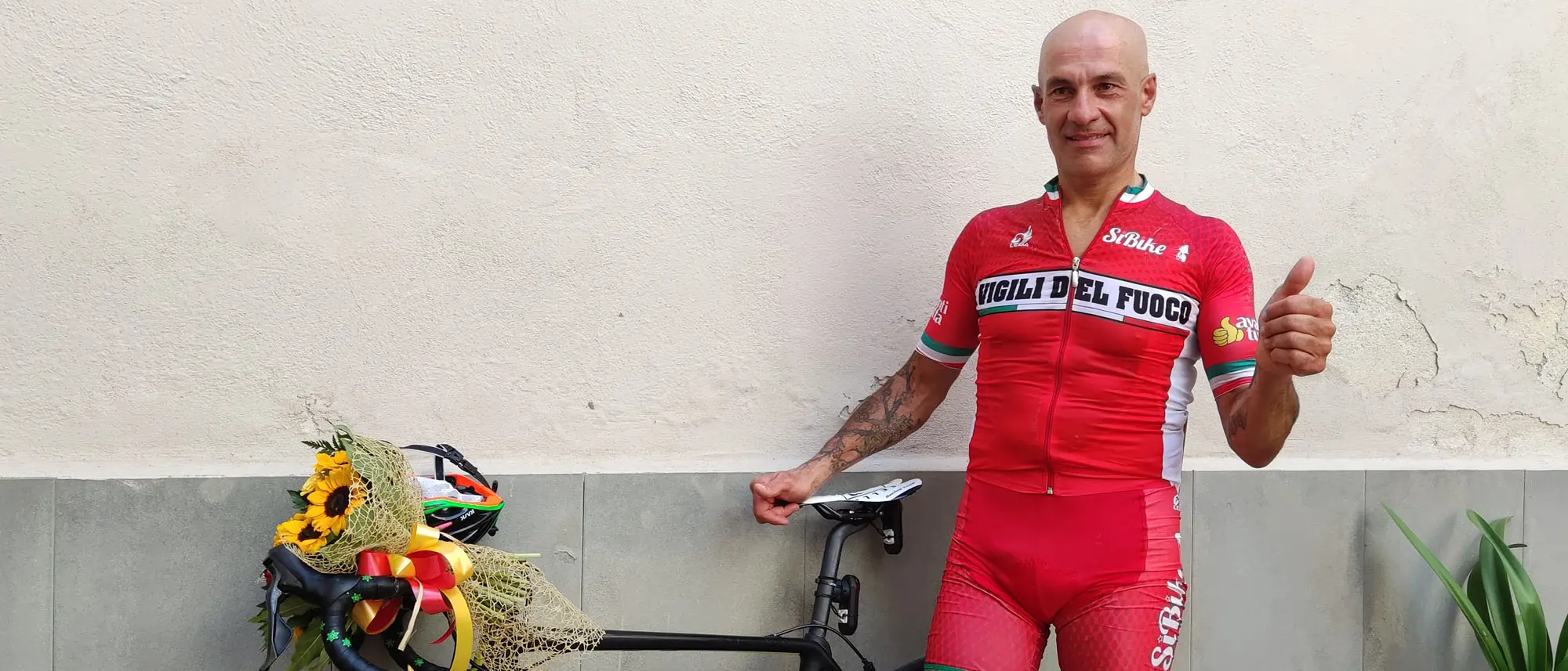 Silvio Giovane in 24 ore da Perugia a San Marco in bicicletta, impresa riuscita