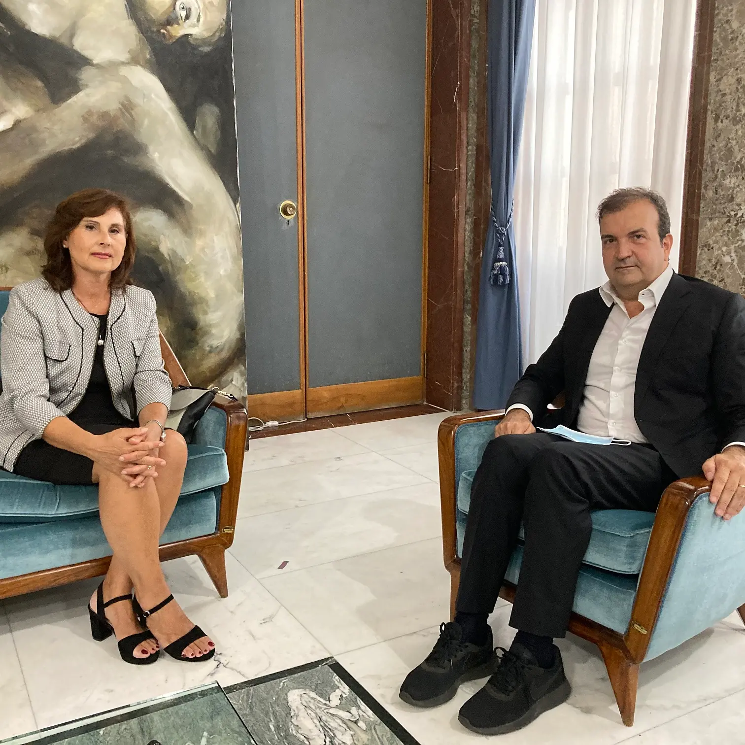 Cosenza, il nuovo Prefetto in visita a Palazzo dei Bruzi