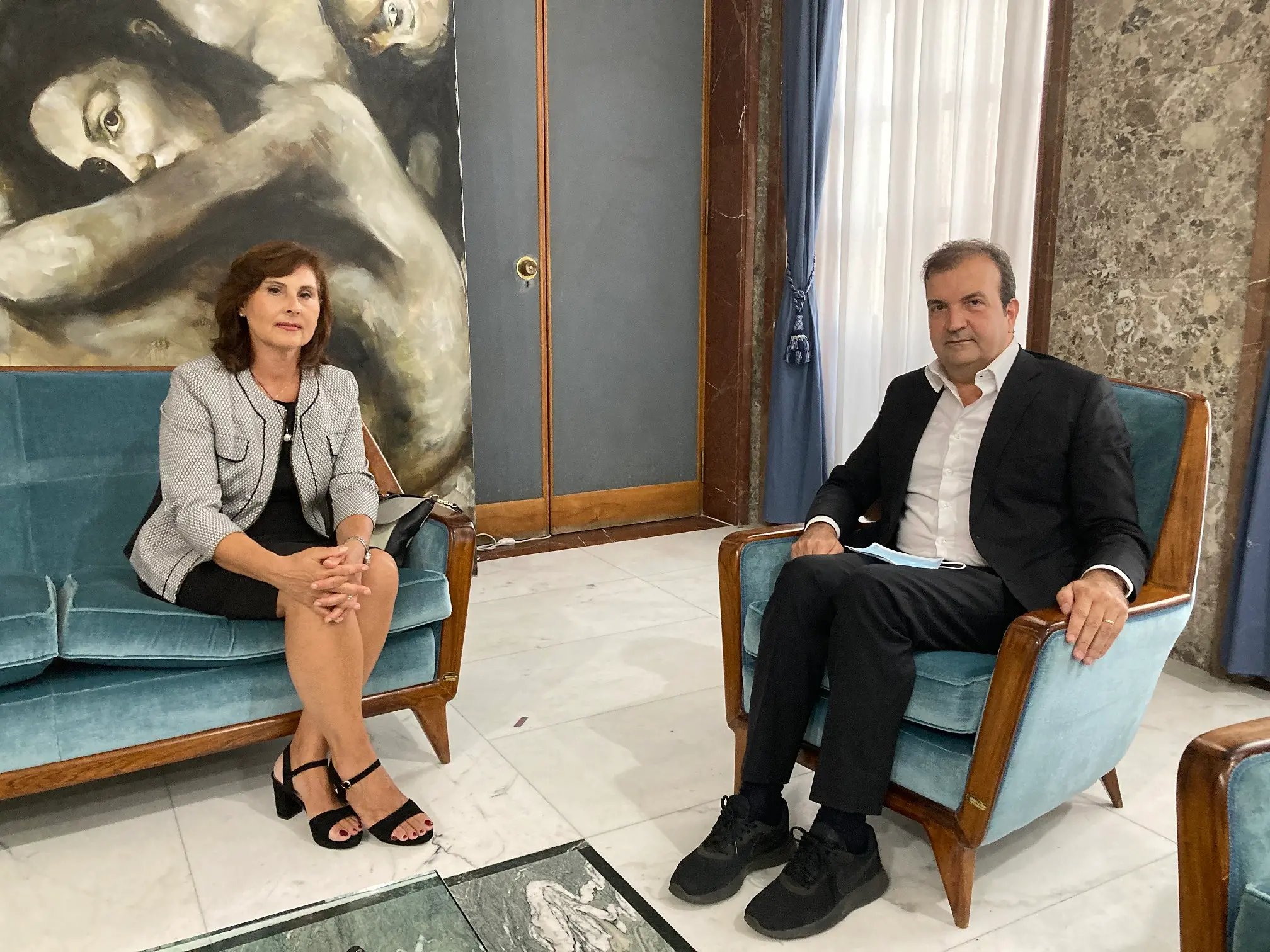 Cosenza, il nuovo Prefetto in visita a Palazzo dei Bruzi