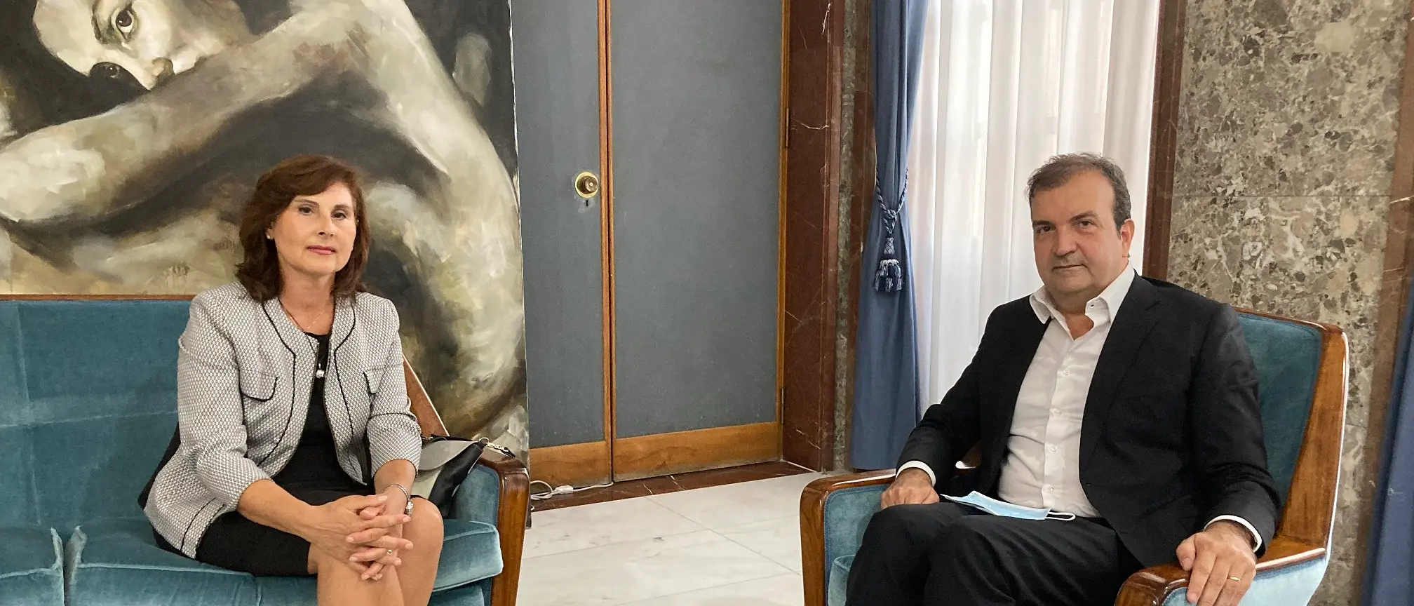 Cosenza, il nuovo Prefetto in visita a Palazzo dei Bruzi