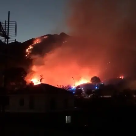 San Basile, brucia la montagna. Evacuate tre famiglie: dramma per il Pollino