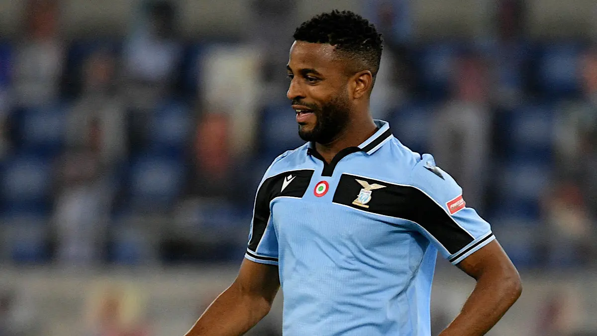 ROME, ITALY - JUNE 27: Djavan Anderson of SS Lazio in action during the Serie A match between SS Lazio and ACF Fiorentina at Stadio Olimpico on June 27, 2020 in Rome, Italy. (Photo by Marco Rosi - SS Lazio/Getty Images) , Getty Images