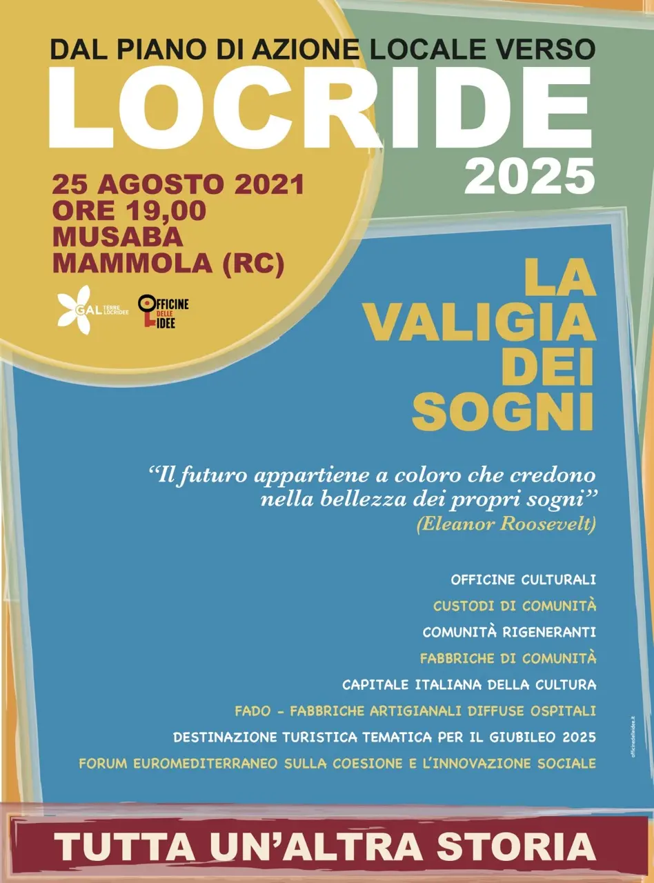 La Valigia dei sogni il 25 agosto al Musaba di Mammola