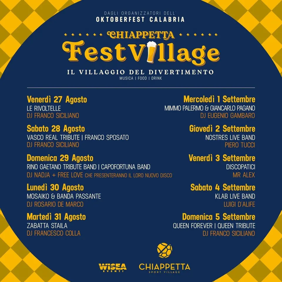 Tutto pronto per l’inaugurazione del \"Chiappetta Fest Village\"