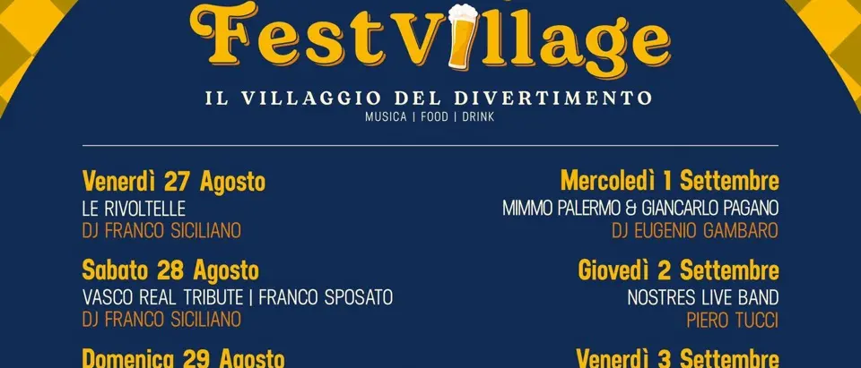 Tutto pronto per l’inaugurazione del \"Chiappetta Fest Village\"