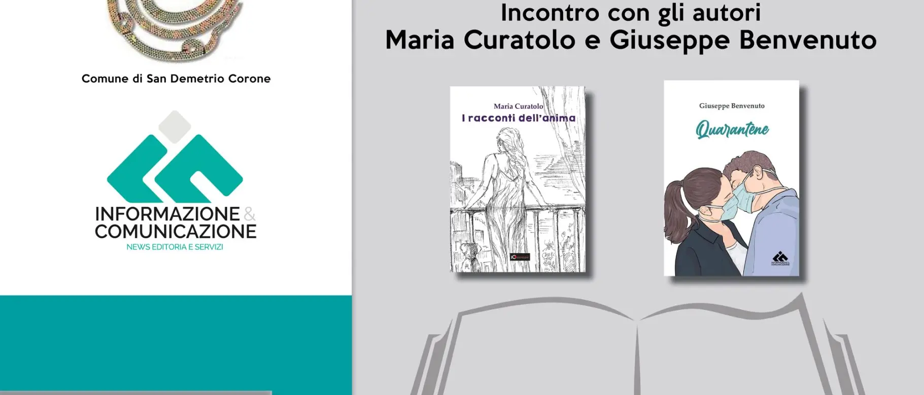 A San Demetrio Corone appuntamento con gli autori Curatolo e Benvenuto