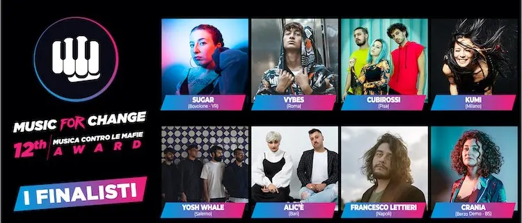 Cosenza, Musica contro le mafie: annunciati gli 8 finalisti ammessi alla fase live