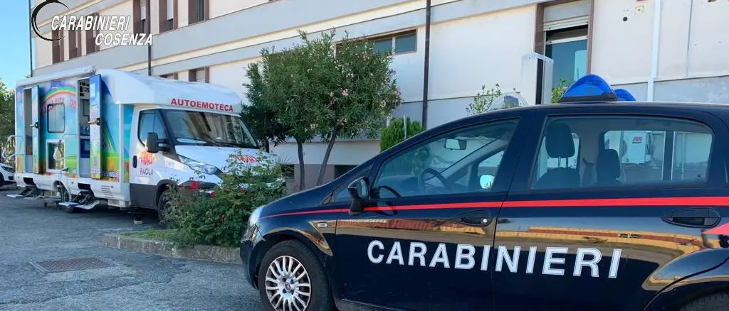 Paola: i Carabinieri sostengono la raccolta di sangue in collaborazione con la Fidas