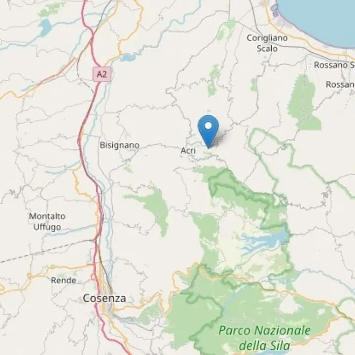 Terremoto di magnitudo 2.9 nel cosentino: epicentro ad Acri