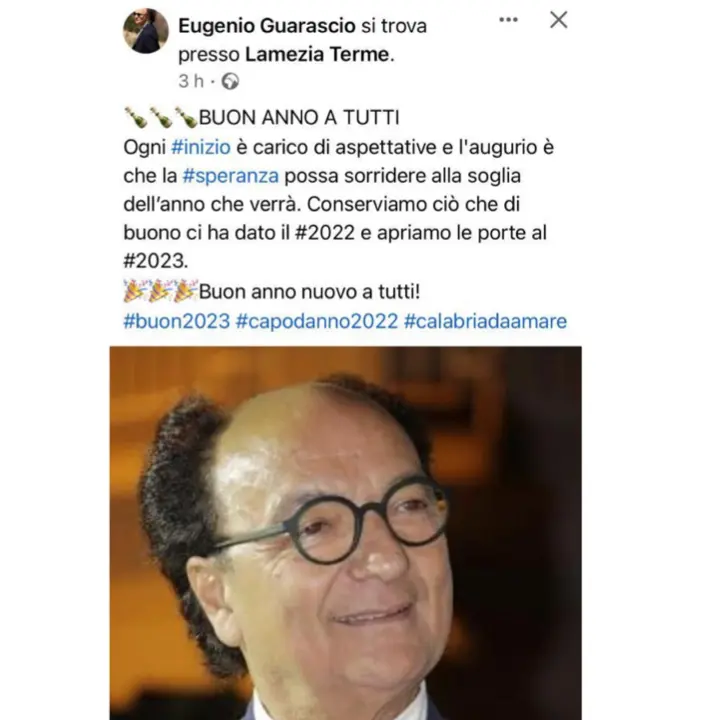 Gli auguri di Guarascio: “Che la speranza ci sorrida”