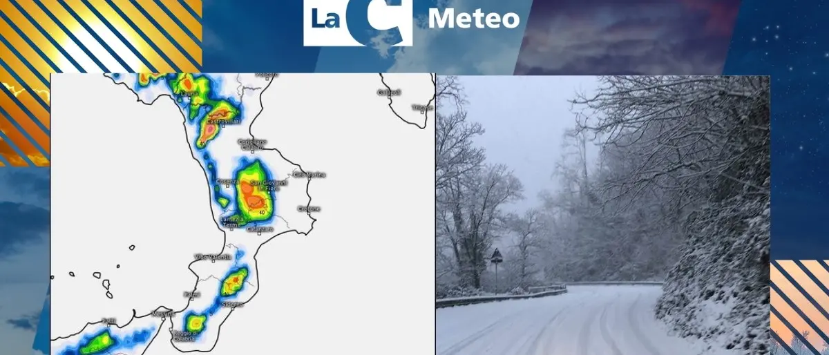 Neve e temperature in netto calo: le previsioni meteo in Calabria