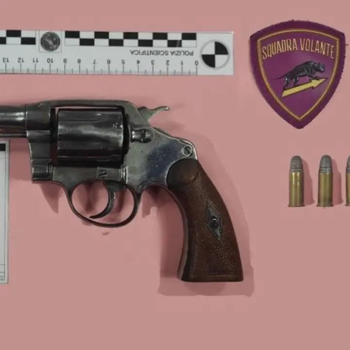 Cosenza, pistola clandestina sequestrata a un pregiudicato