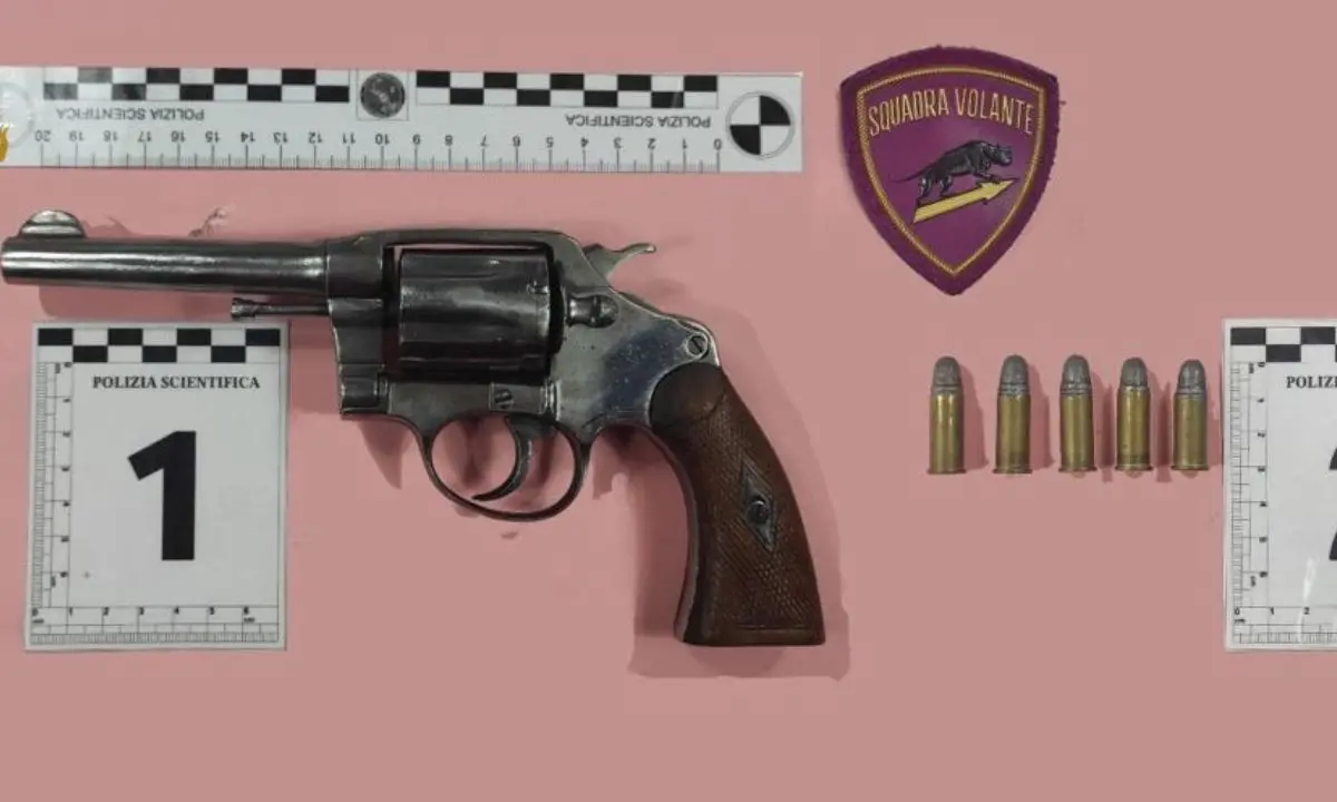 Cosenza, pistola clandestina sequestrata a un pregiudicato