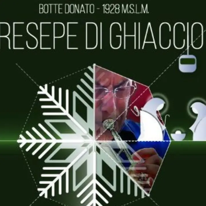 A monte Botte Donato il concerto di Nello Salza con le musiche di Morricone ed il presepe di ghiaccio