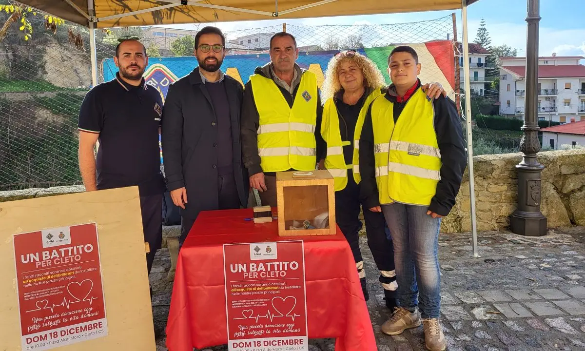 Un battito per Cleto, parte la raccolta fondi per i defibrillatori