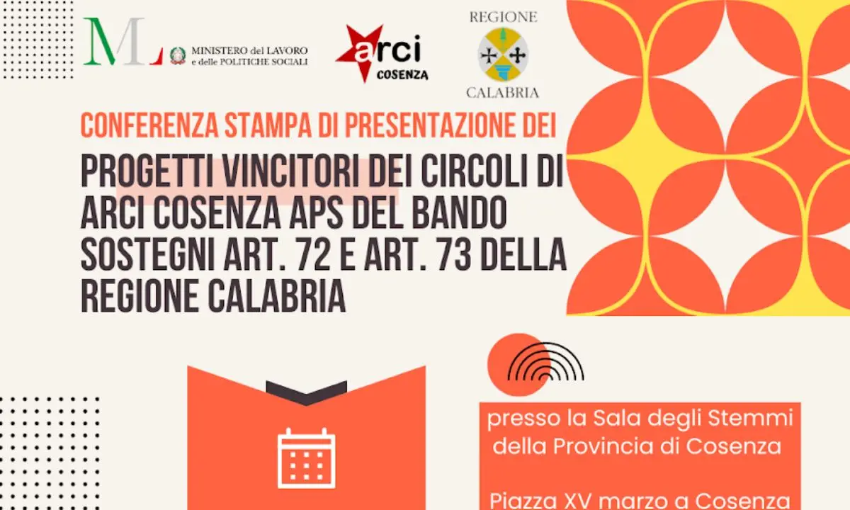 Cosenza, le \"cinque P\" di Arci per una città più equa e solidale