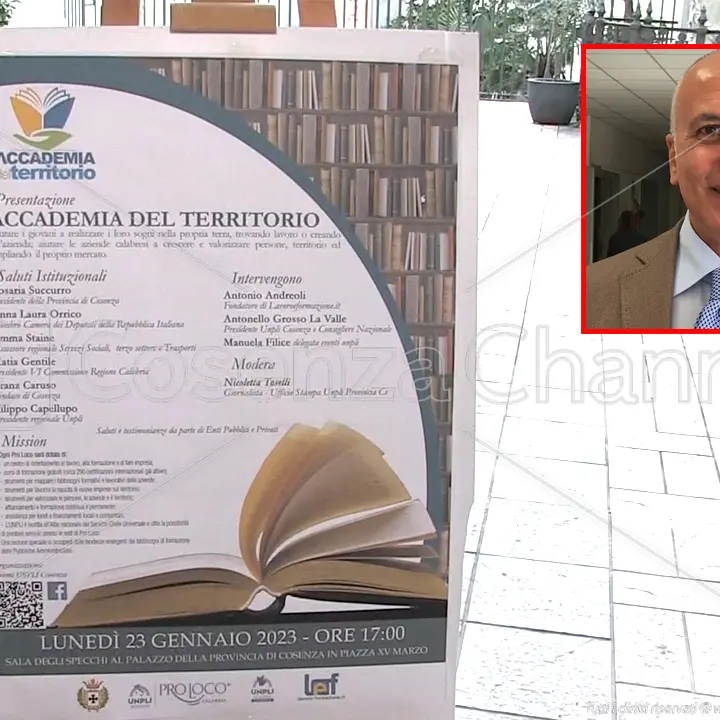 Accademia del Territorio a Cosenza, Caruso: «Sfida che sosterremo»
