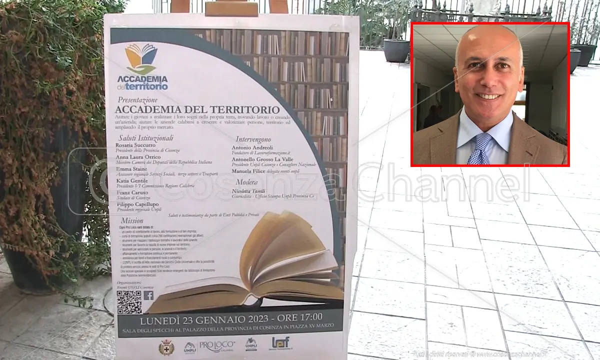 Accademia del Territorio a Cosenza, Caruso: «Sfida che sosterremo»