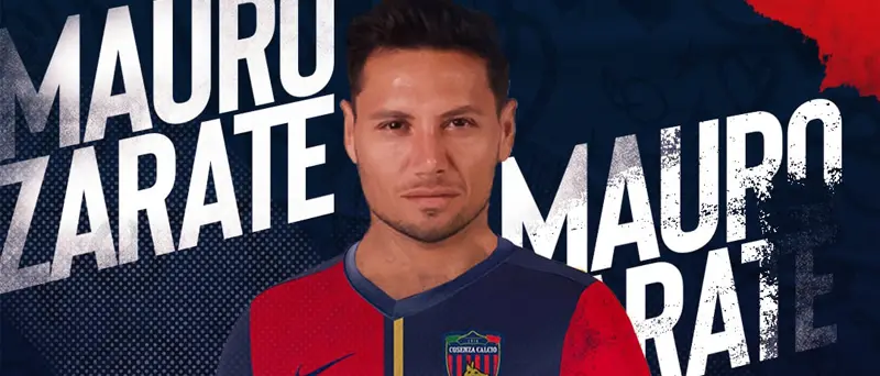 Cosenza, ufficiale l'acquisto di Mauro Zarate. La durata del contratto