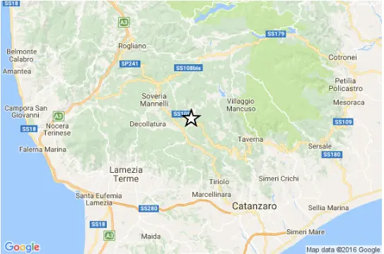 Forte scossa di terremoto a Catanzaro, sisma avvertito in provincia di Cosenza