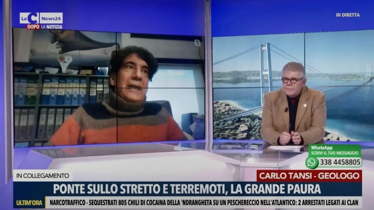 Carlo Tansi a \"Dopo La Notizia\": «Ponte sullo Stretto? No, ci sono altre emergenze»