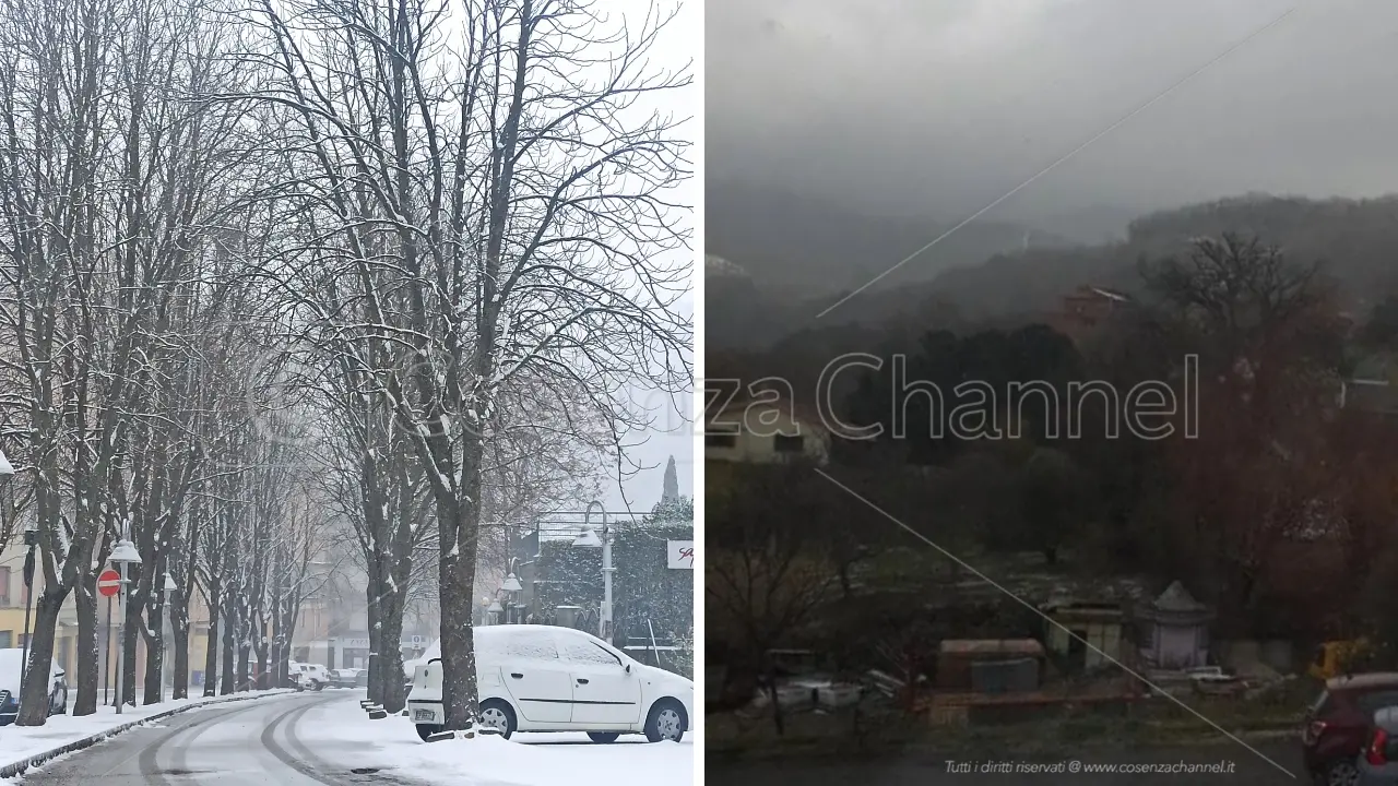 Acri, per la neve si valuta la chiusura delle scuole anche domani. Uscita anticipata a Santa Sofia d'Epiro